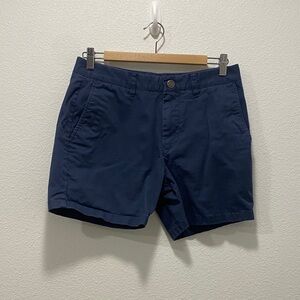 Bonobos Navy Blue Flat Front Slim 5” Men Shorts - 30